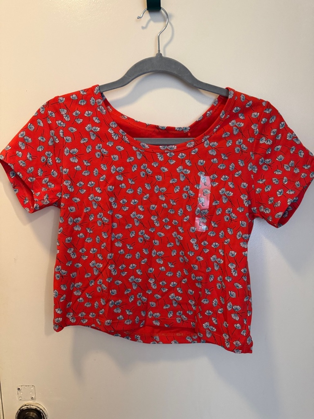 Paul & Joe Red Floral Crop Top